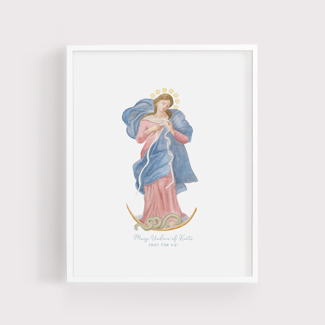 Mary, Undoer of Knots | Pray for Us | Art Print