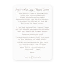Load image into Gallery viewer, Our Lady of Mount Carmel Prayer Card