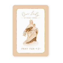 Load image into Gallery viewer, Our Lady of Mount Carmel Prayer Card