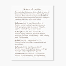 Load image into Gallery viewer, Novena Greeting Cards + Prayer Cards Starter Bundle