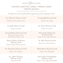 Load image into Gallery viewer, Novena Greeting Cards + Prayer Cards Starter Bundle