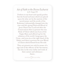 Load image into Gallery viewer, Act of Faith in the Divine Eucharist Prayer Card | Beige