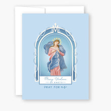 Load image into Gallery viewer, Mary, Undoer of Knots Novena Card | Blue