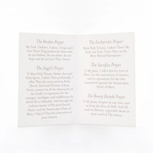 Load image into Gallery viewer, Our Lady of Fatima Prayer Card | Pray for Us