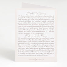 Load image into Gallery viewer, Rosary Card | Anniversary Heart | Wedding Anniversary | Beige