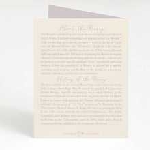 Load image into Gallery viewer, Rosary Card | Christmas Wreath | Holy Family