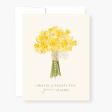 Load image into Gallery viewer, Rosary Card | Daffodils| Get Well