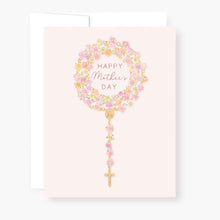 Load image into Gallery viewer, Rosary Card | Rosary of Roses | Mother's Day