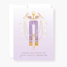 Load image into Gallery viewer, Rosary Card | Sacrament | Priestly Ordination