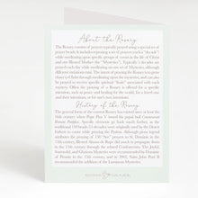 Load image into Gallery viewer, Rosary Card | Rose Cross | Sympathy