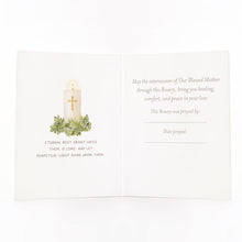 Load image into Gallery viewer, Rosary Card | Rose Cross | Sympathy
