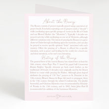 Load image into Gallery viewer, Rosary Card | Pink Rosary Heart | Valentine's Day