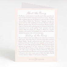 Load image into Gallery viewer, Rosary Card | Red Rosary Heart | Valentine's Day