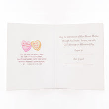 Load image into Gallery viewer, Rosary Card | Red Rosary Heart | Valentine's Day