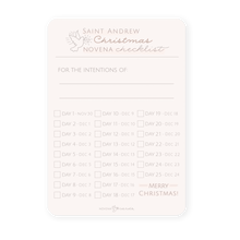 Load image into Gallery viewer, St. Andrew Christmas Novena Checklist