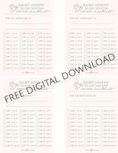 Load image into Gallery viewer, 30 Day St. Joseph Novena Checklist