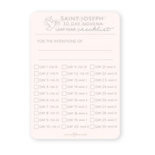 Load image into Gallery viewer, 30 Day St. Joseph Novena Checklist