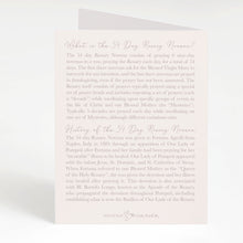 Load image into Gallery viewer, 54 Day Rosary Novena Card | Bouquet of Roses