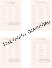 Load image into Gallery viewer, Rosary Checklist (Pack of 5)