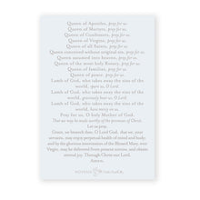 Load image into Gallery viewer, Litany of Loreto Prayer Card | Blue