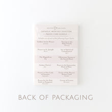 Load image into Gallery viewer, Catholic Monthly Devotion Prayer Card Bundle