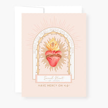 Load image into Gallery viewer, Sacred Heart Novena Card | Beige
