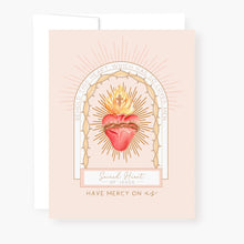 Load image into Gallery viewer, Sacred Heart Novena Card | Beige