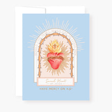 Load image into Gallery viewer, Sacred Heart Novena Card | Blue