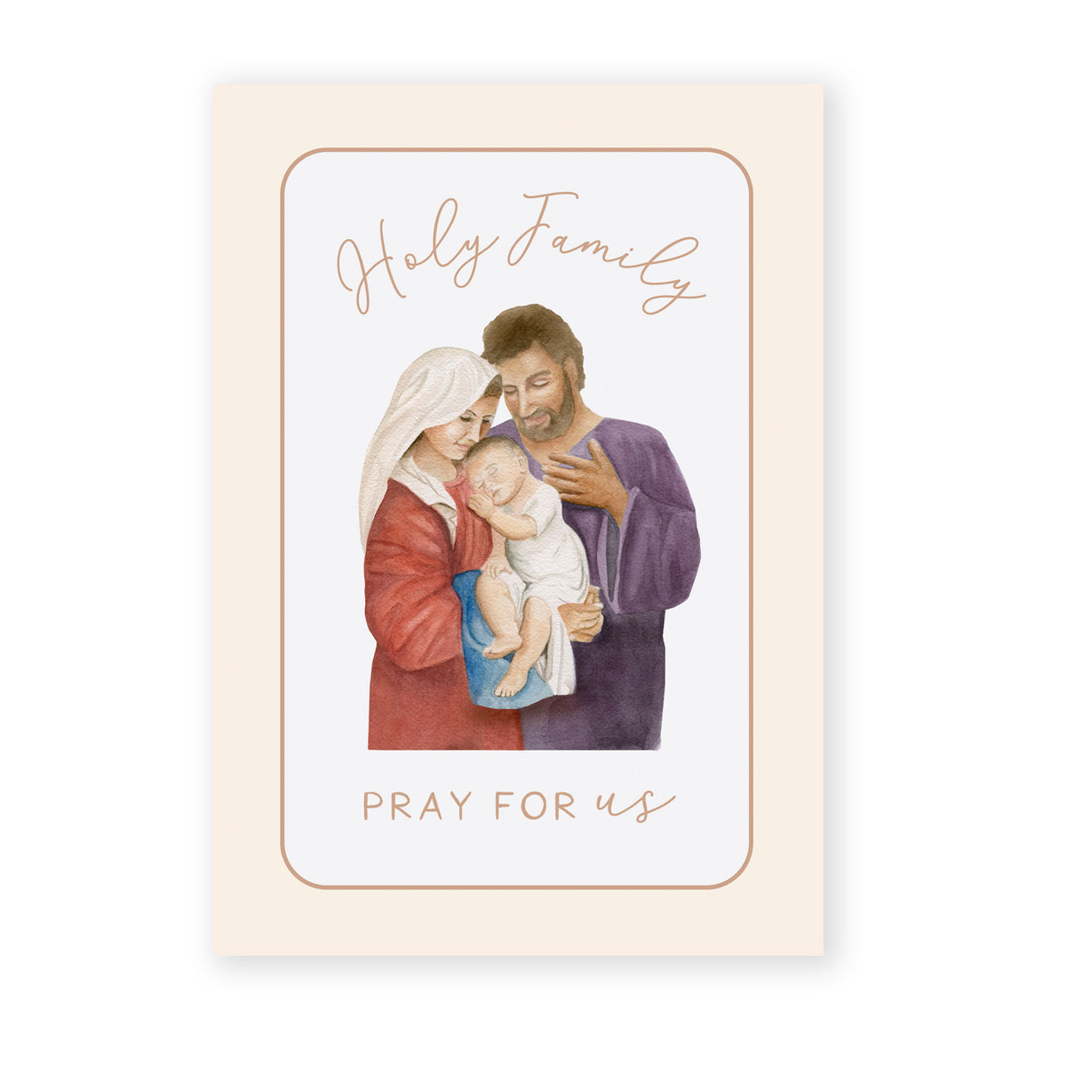 Holy Family Prayer Card | Pray for Us – Novena Cards