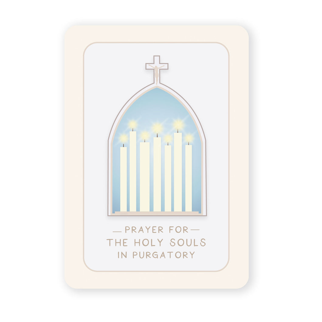 Prayer for the Holy Souls in Purgatory Prayer Card