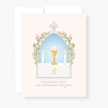 Load image into Gallery viewer, &quot;I Prayed for you at Mass&quot; Card | Beige
