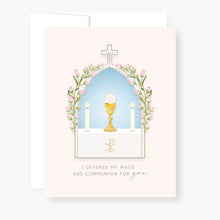 Load image into Gallery viewer, "I Prayed for you at Mass" Card | Beige