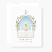 Load image into Gallery viewer, &quot;I Prayed for you at Mass&quot; Card | White
