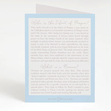Load image into Gallery viewer, Infant of Prague Novena Card | Blue