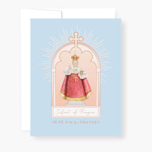 Load image into Gallery viewer, Infant of Prague Novena Card | Blue