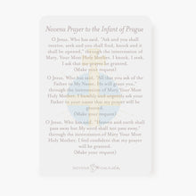 Load image into Gallery viewer, Infant of Prague Novena Prayer Card | Mint Green