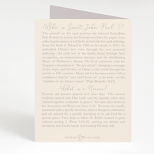 Load image into Gallery viewer, St John Paul II Novena Card - back view