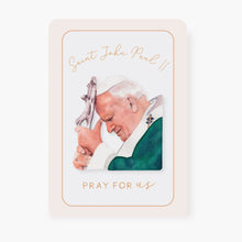 Load image into Gallery viewer, St. John Paul II Prayer Card | Pray for Us | Yellow