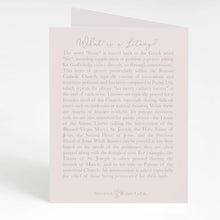 Load image into Gallery viewer, Litany of St Joseph Card | Beige