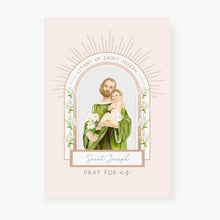 Load image into Gallery viewer, Litany of St Joseph Card | Beige
