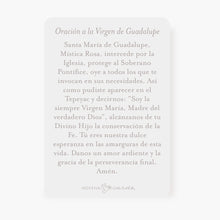 Load image into Gallery viewer, Nuestra Señora de Guadalupe | Tarjeta de Oración | Durazno