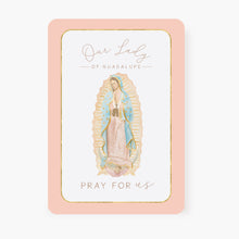 Load image into Gallery viewer, Our Lady of Guadalupe Prayer Card | Pray For Us | Peach