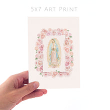 Load image into Gallery viewer, Our Lady of Guadalupe | Roses | Art Print