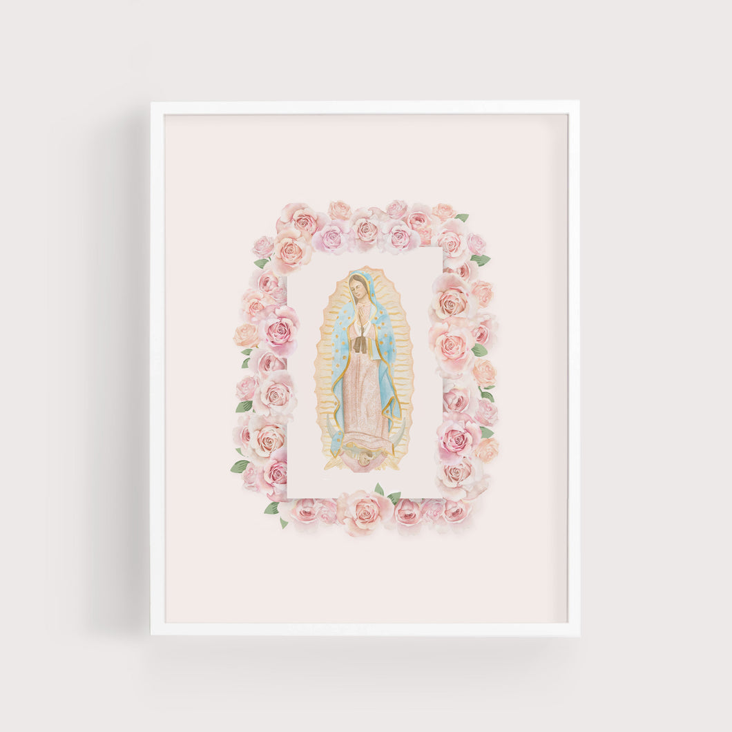 Our Lady of Guadalupe | Roses | Art Print