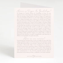 Load image into Gallery viewer, Nuestra Señora de Guadalupe | Tarjeta de Novena | Durazno