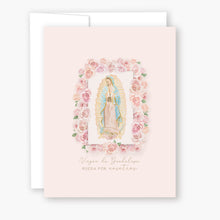 Load image into Gallery viewer, Nuestra Señora de Guadalupe | Tarjeta de Novena | Durazno