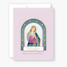 Load image into Gallery viewer, Nuestra Señora de los Dolores | Tarjeta de Novena | Morado Claro