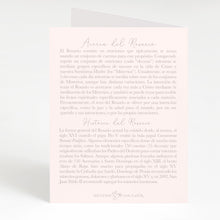 Load image into Gallery viewer, Tarjeta de Rosario | Ramo | Ranúnculos Rosa