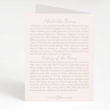 Load image into Gallery viewer, Rosary Card | Bouquet | Pink Ranunculus | Personalized