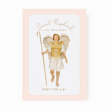 Load image into Gallery viewer, St. Raphael Prayer Card | Wise Choice of a Marriage Partner | Beige
